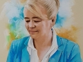 portret wykonany na zamowienie kobieta pastel suchy B2