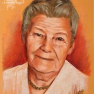 portret w technice pastel suchy format A3